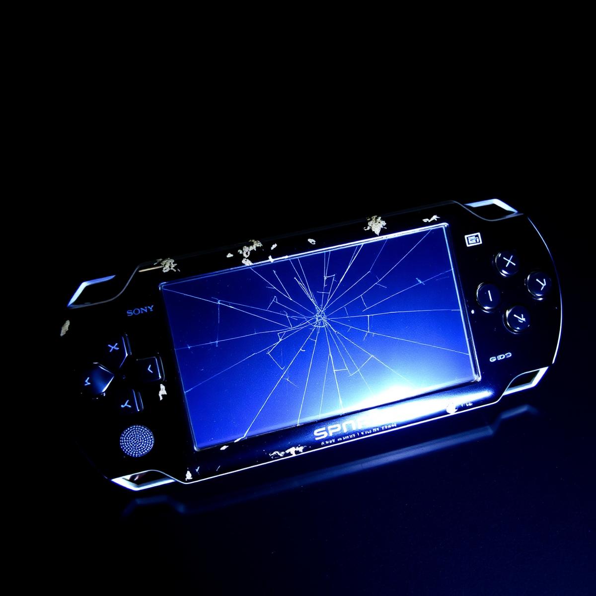PSP-2000 · Screen + Battery before repair